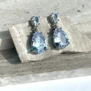 NEW~ Anthropologie SHASHI Diamond dangle Earrings